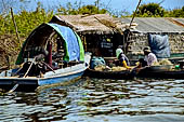 From Siem Reap to Battambang - boat trip along the river Stung Sangker, houseboat